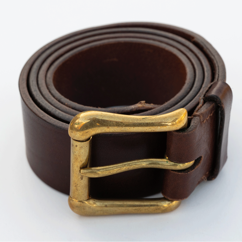 Herren-Ledergürtel, dunkelbraun, 40 mm