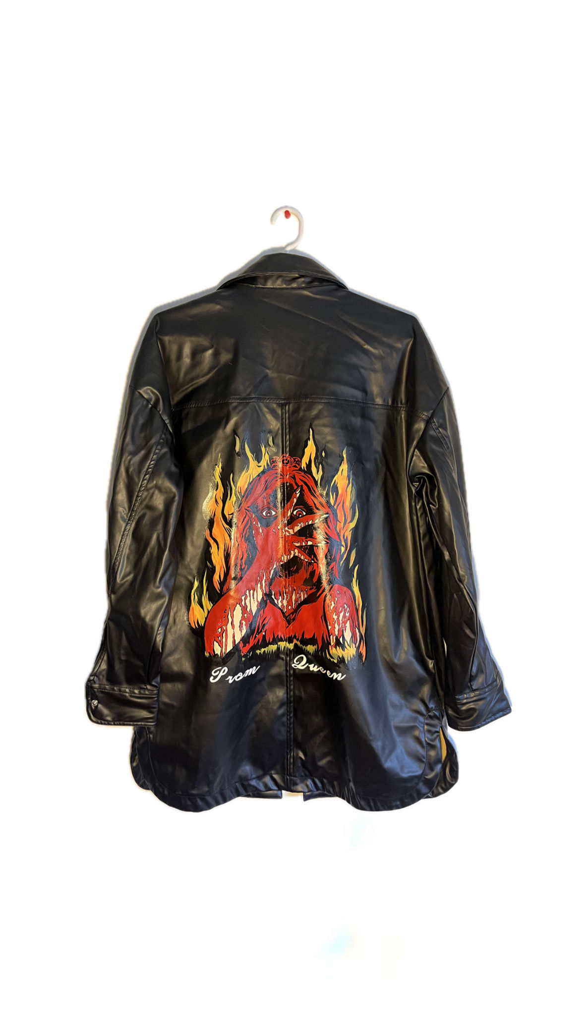 Prom Queen (Hand-painted Vegan Leather Jacket)