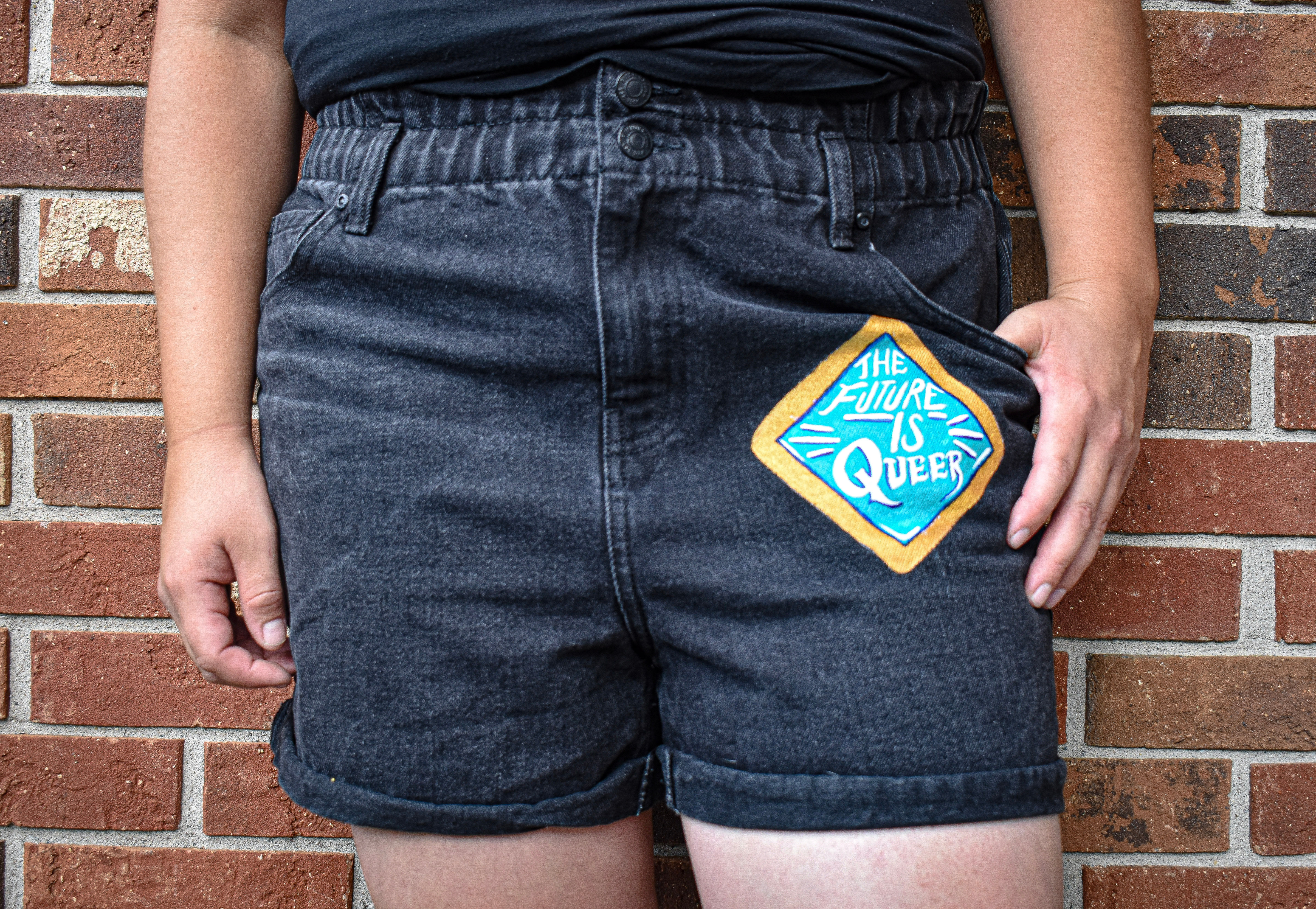 The Future is Queer (Hand-Painted Denim)