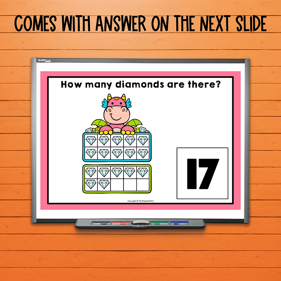 Thumbnail: Kindergarten Math Center Activities for Teen Numbers PowerPoints