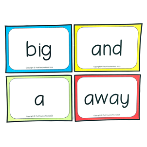 Thumbnail: Sight Word Flash Cards - Pre-Primer and Primer Activities for Centers