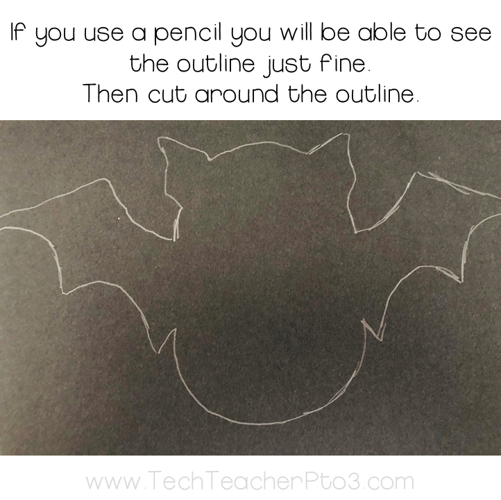 Download the Halloween craft paper bats garland