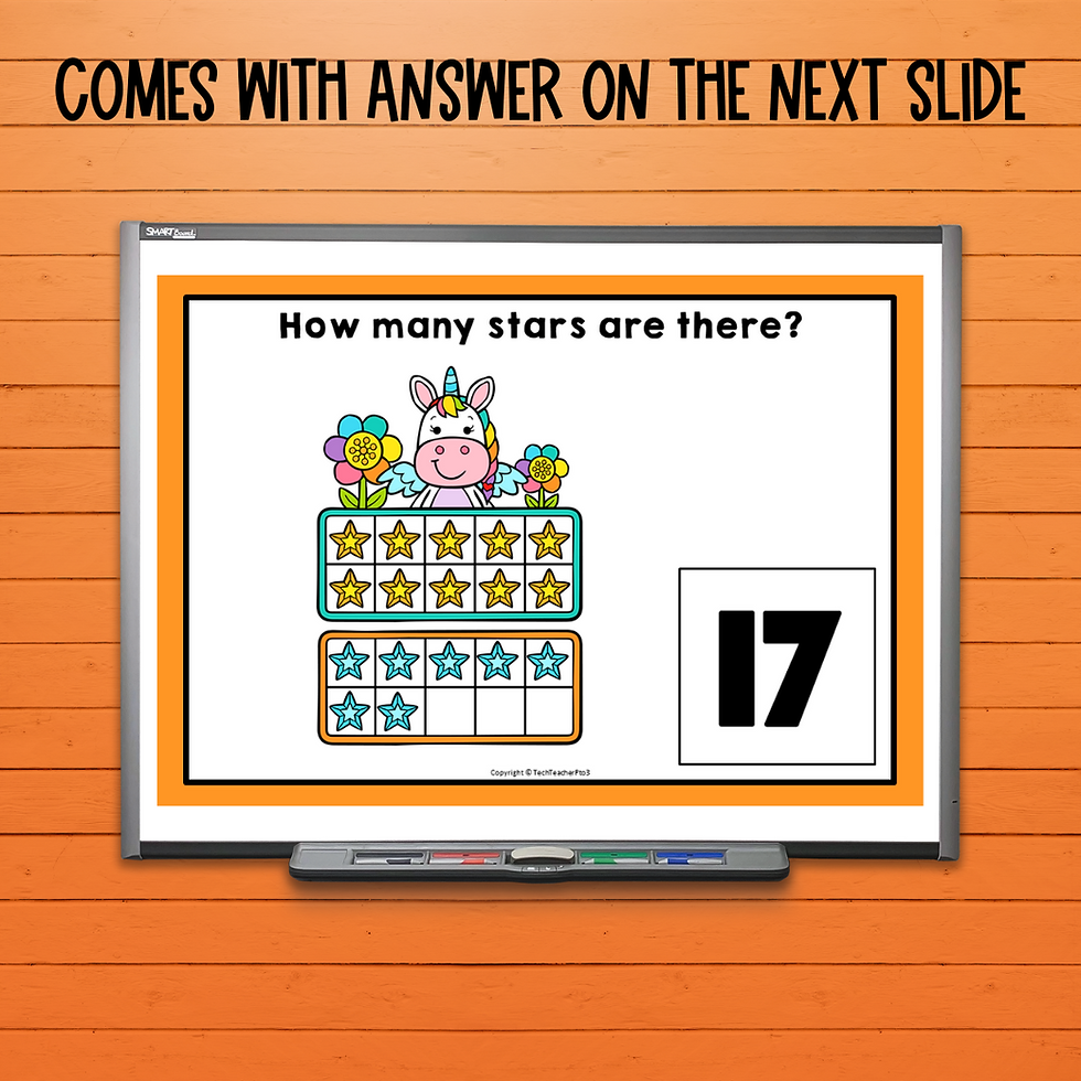 Thumbnail: Kindergarten Math Center Activities for Teen Numbers PowerPoints