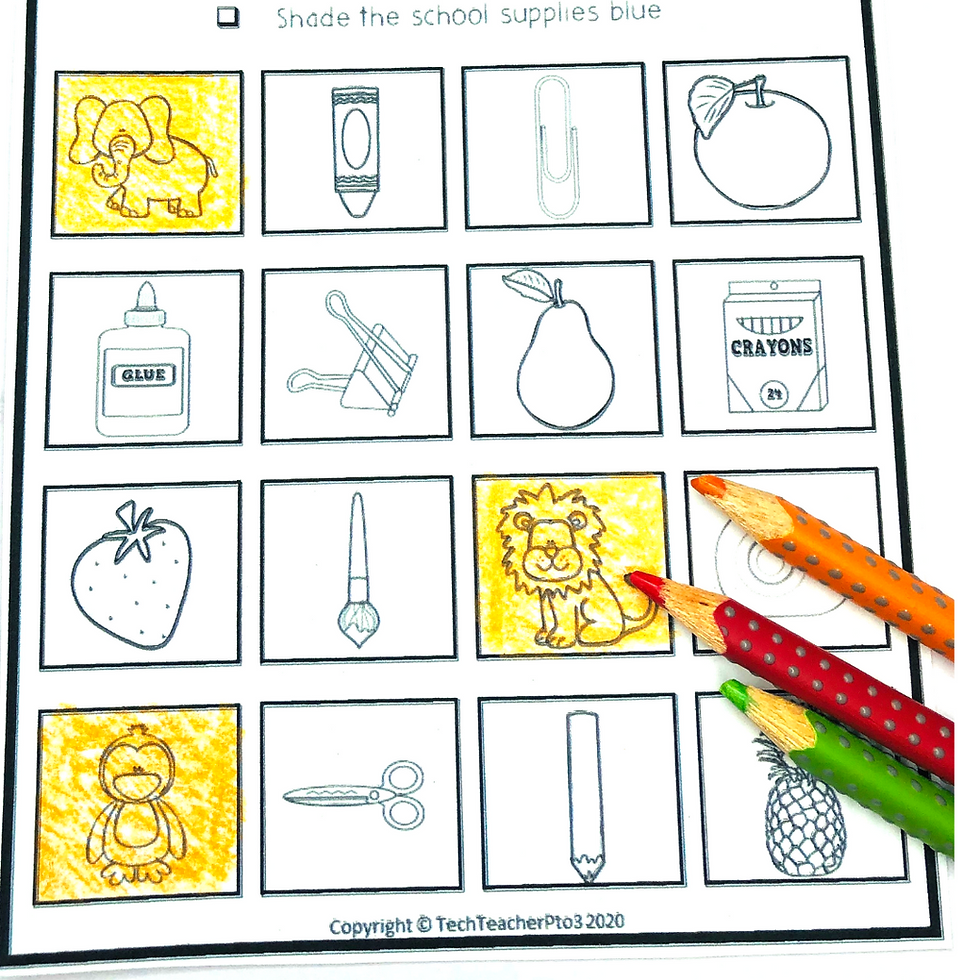 Thumbnail: Sorting by Attributes Activity Shapes & Objects Classification for Kindergarten