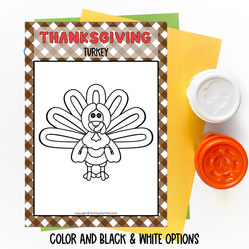 Thumbnail: Thanksgiving Play Dough Mats