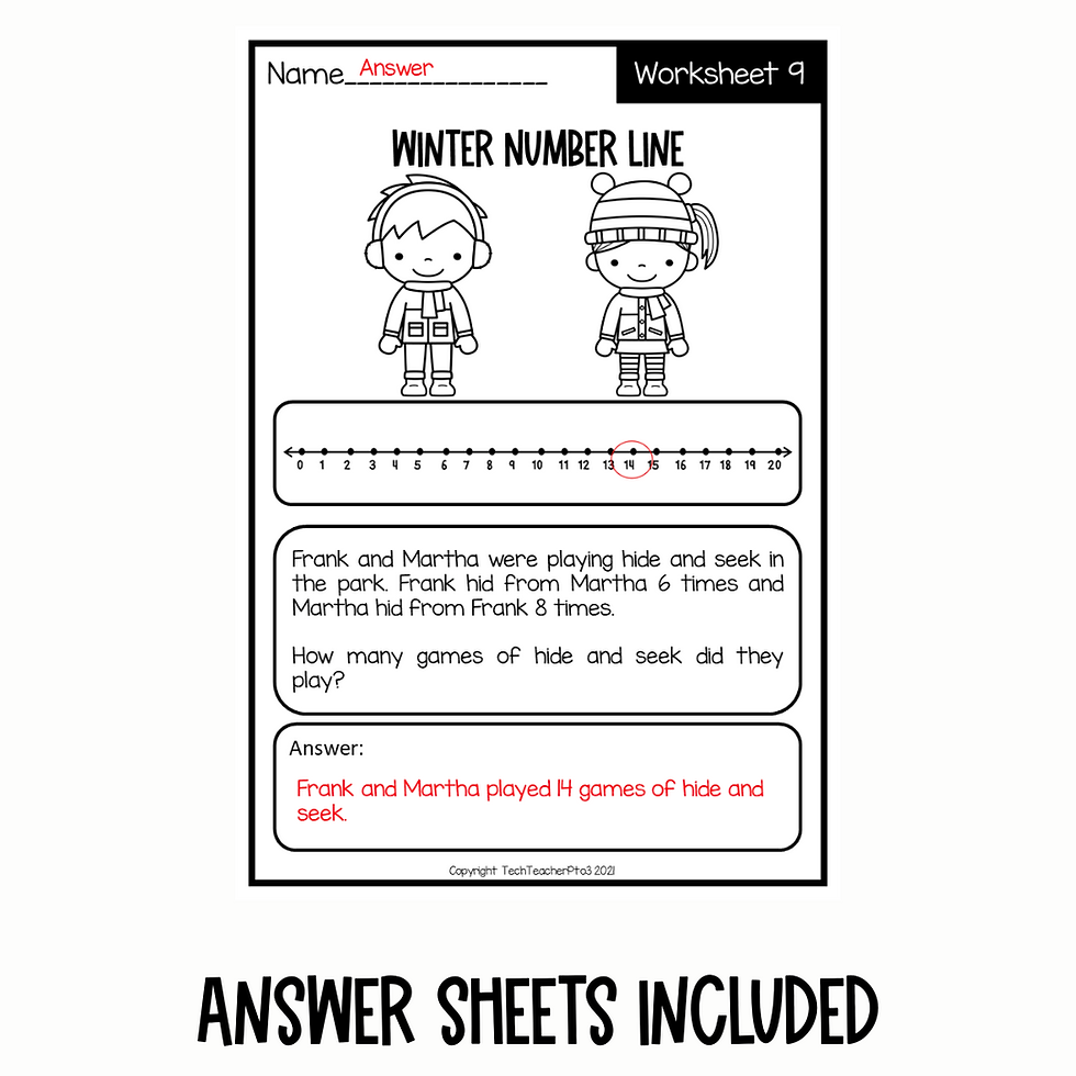 Thumbnail: Winter Math Word Problems