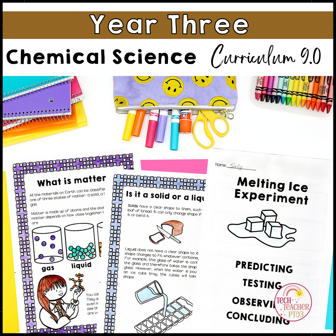 Year 3 Chemical Sciences Australian Curriculum 9.0