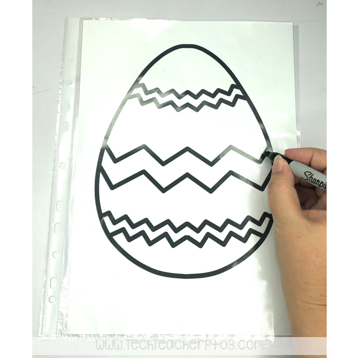 Easter egg craft activity