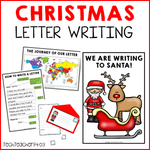 Christmas Letter Writing Lesson Literacy Center Activity