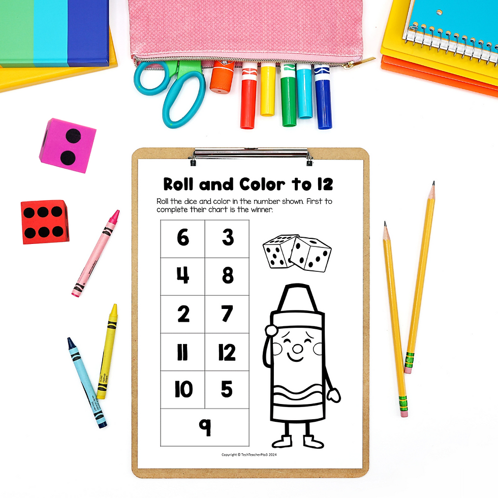Thumbnail: Number Board Games 1 to 130 Kindergarten and First Grade