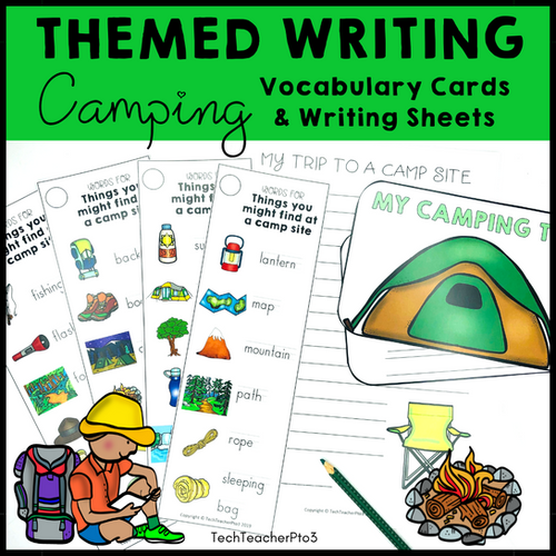 Themed Writing Activity Camping | Tech Teacher Pto3