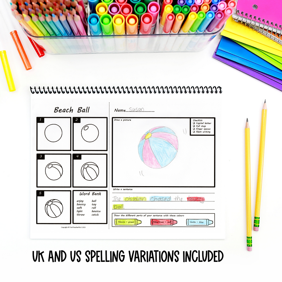 Summer Directed Drawing and Sentence Writing