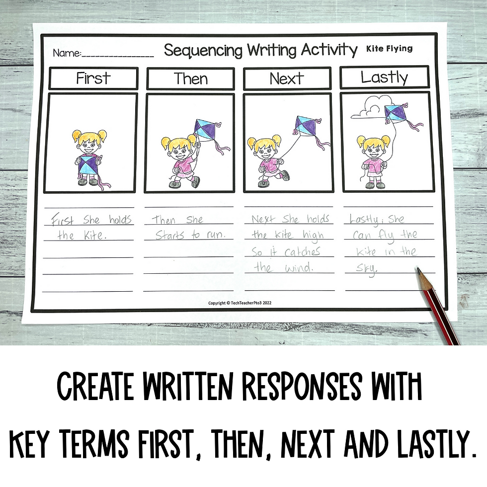 Spring Sequencing Activities for Kindergarten