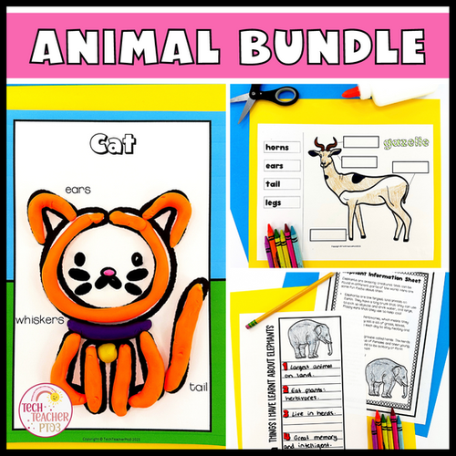 SAVE 30% Animal Bundle with features characteristics and habitats ...