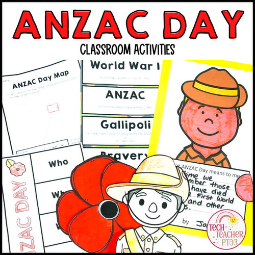 ANZAC Day Activities Pack | Tech Teacher Pto3