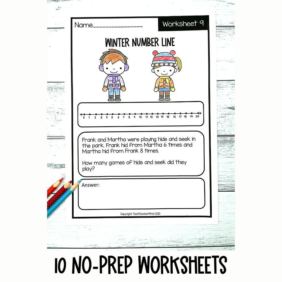 Winter Math Word Problems