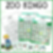 Zoo Animals Bingo Game
