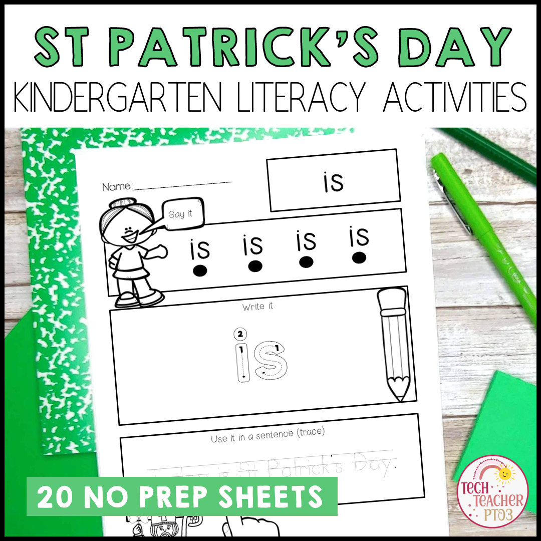St Patrick's Day Kindergarten Literacy Activities