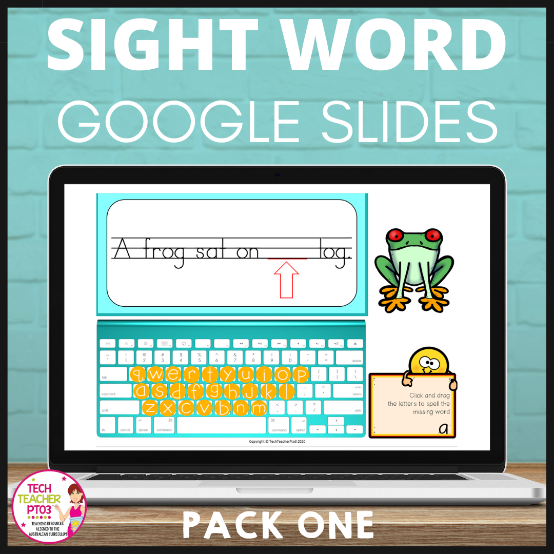 Sight Word Activities for Google Slides Pack One Interactive Distance Learning