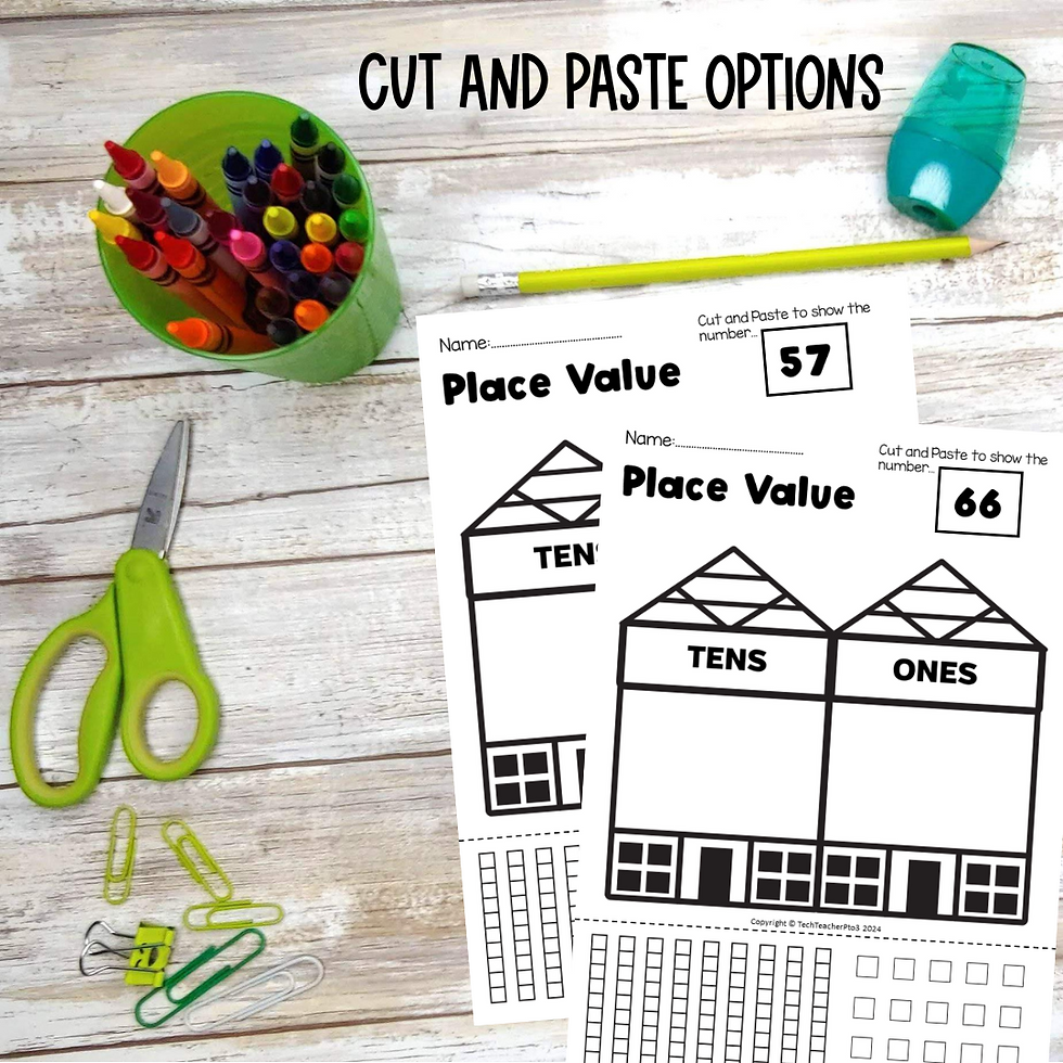 Thumbnail: Place Value 2 Digit Worksheets Kindergarten and First Grade Math