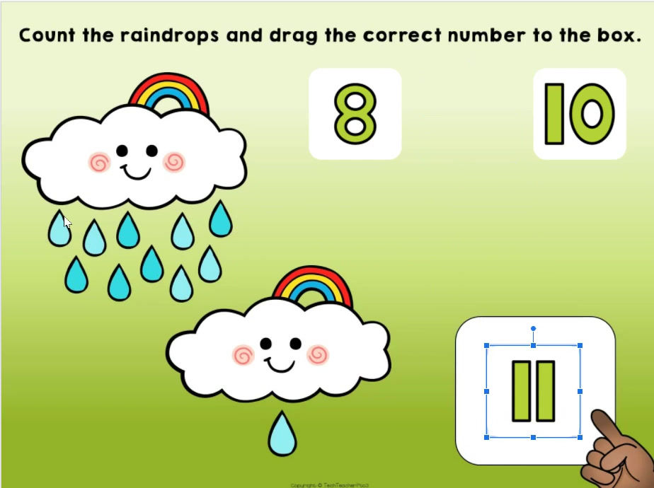 Thumbnail: Spring Count the Number 1 to 20 Google Slides™ Activity