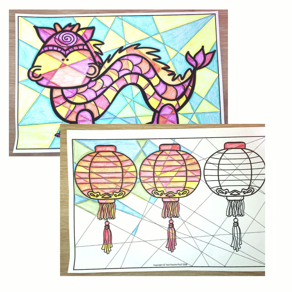 Thumbnail: Chinese Lunar New Year Art Activity | Warm and Cool Colors Lesson