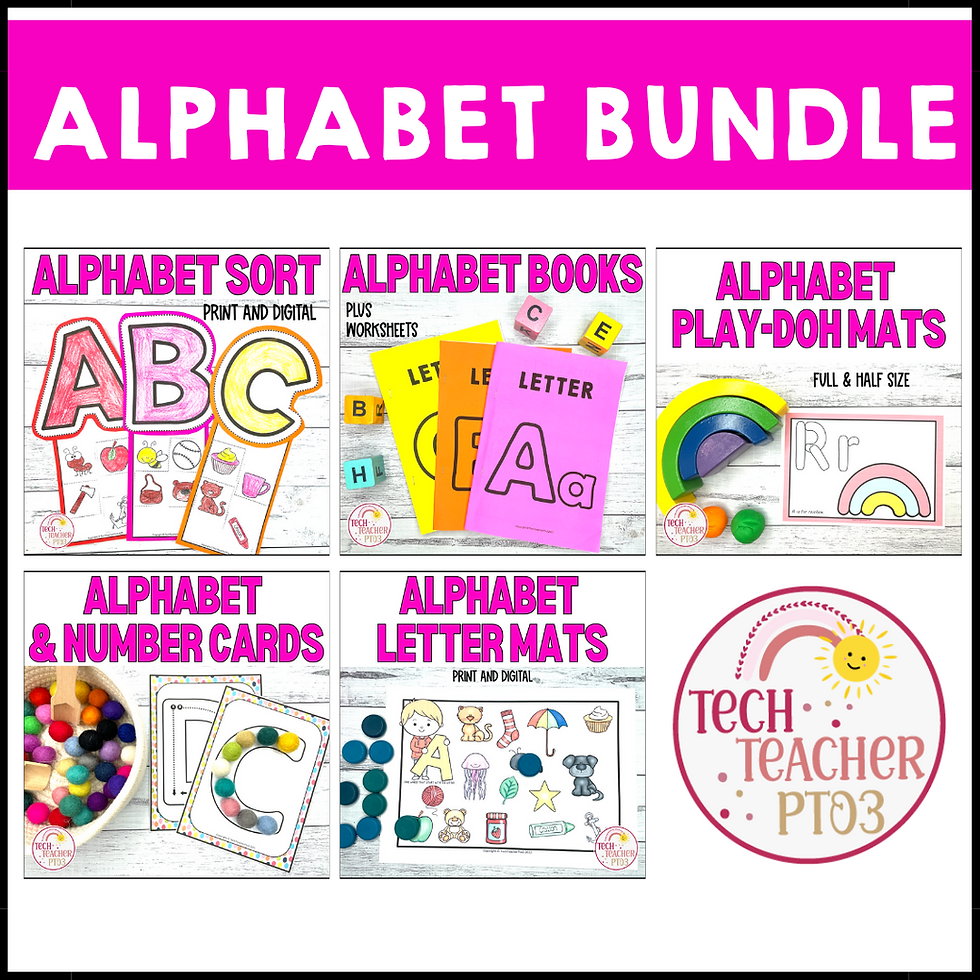 Alphabet Kindergarten Activities for Literacy Centers