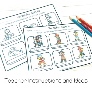 Thumbnail: Parts of speech Pirate themed verbs
