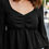 Thumbnail: Black Peplum Top / Size S