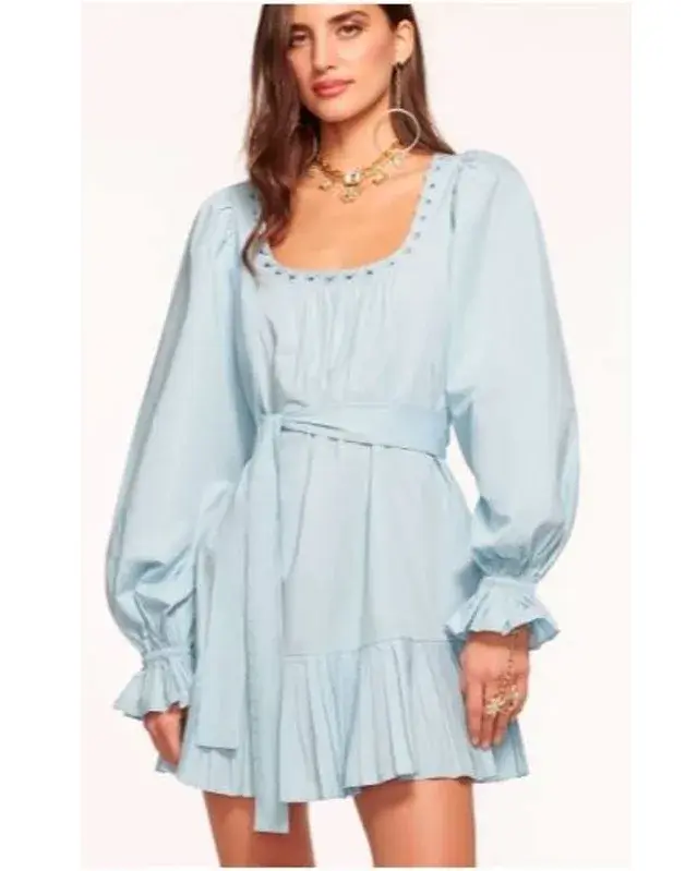 Thumbnail: The Kayleigh Cotton Belted Dress / Size M