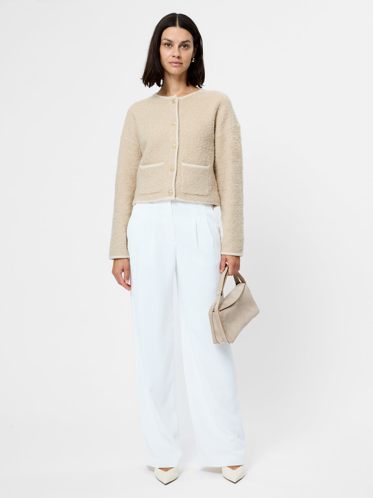 Effie Boucle Knit Cardigan / Sizes XS, S & L