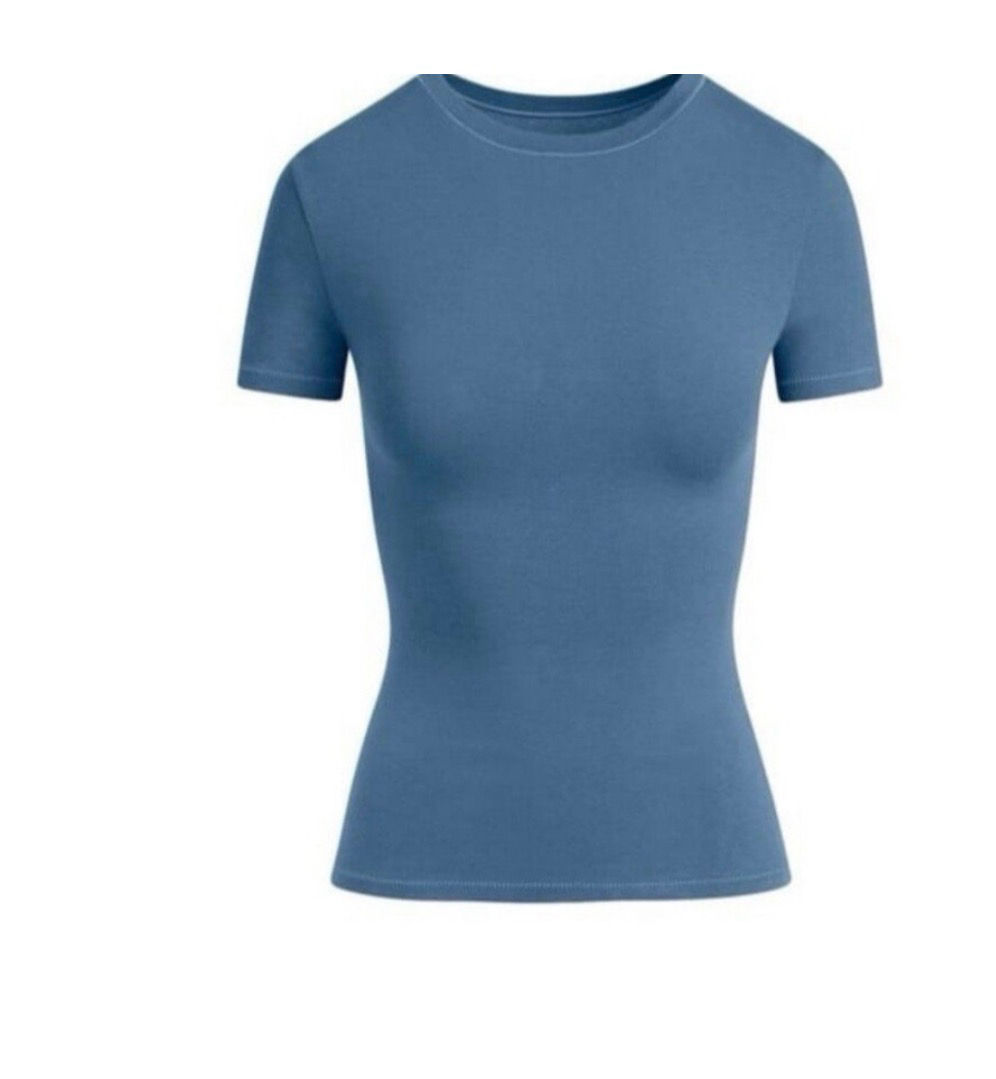 Cotton Ribbed T Shirt / Size S