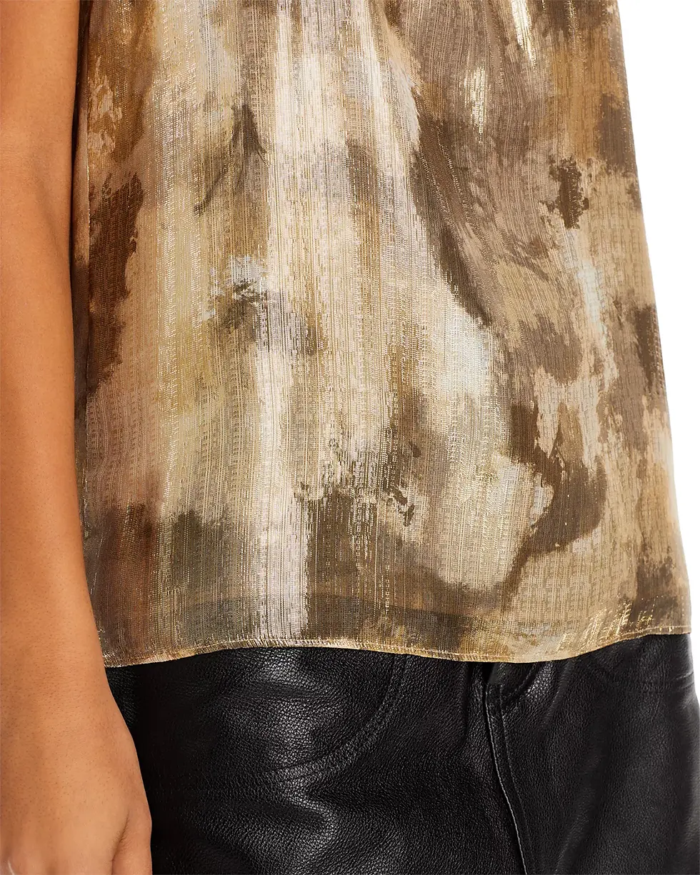 Thumbnail: Arielle Metallic Sleeveless Top / Size M