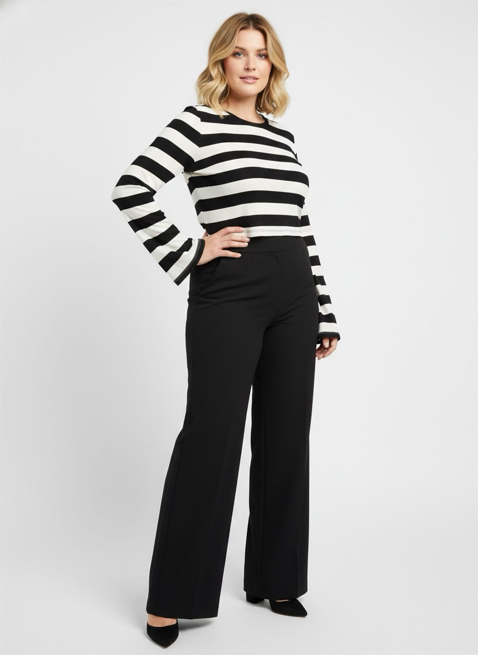 Thumbnail: Lux Striped Top / Size L