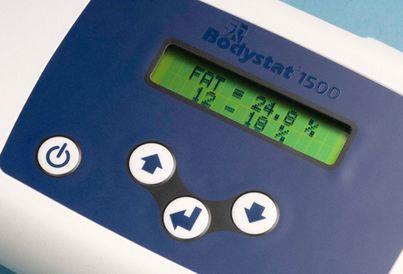 Bodystat machine used for clinical body composition analysis at our Llandysul studio to measure body fat percentage, muscle mass, and hydration levels.