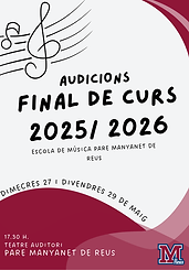 26.4 AUDICIONS ESCOLA DE MÚSICA PARE MANYANET CARTELL FINAL 2026.png