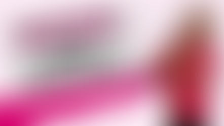 Shelley Beyer stands softly smiling in a bright pink top, one hand over her heart, against a light pink background beside the words “Support, Not Control.” The image reflects calm confidence and self-trust during breast reduction recovery.