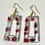 Thumbnail: Gorgeous Red and Gold Crystal Earrings
