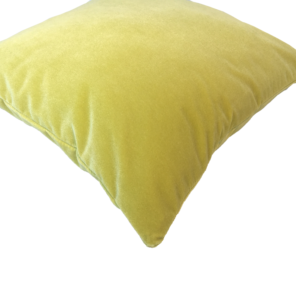 Küçük resim: Arasta Design Limon Küfü Rengi, Kadife Kırlent Kılıfı 43x43 cm - 30x50 cm