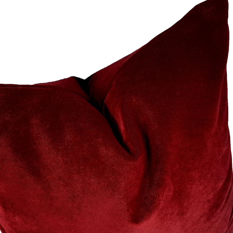 Küçük resim: Arasta Design 2'li Set Bordo Kırmızı, Kadife, Dekoratif Kırlent Kılıfı