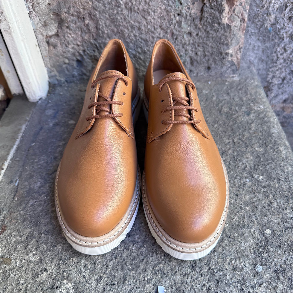 Miniaturbild: Copia di Nappa-Leder Schnürschuh cognac