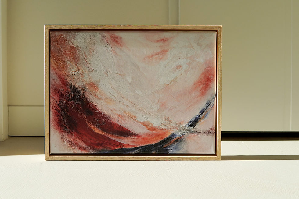 Thumbnail: I am bold abstract framed canvas print front view