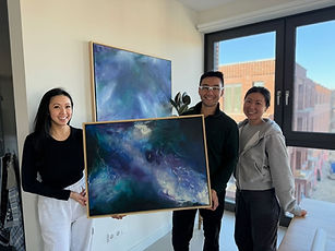 Original abstract painting collected for family in Atlanta