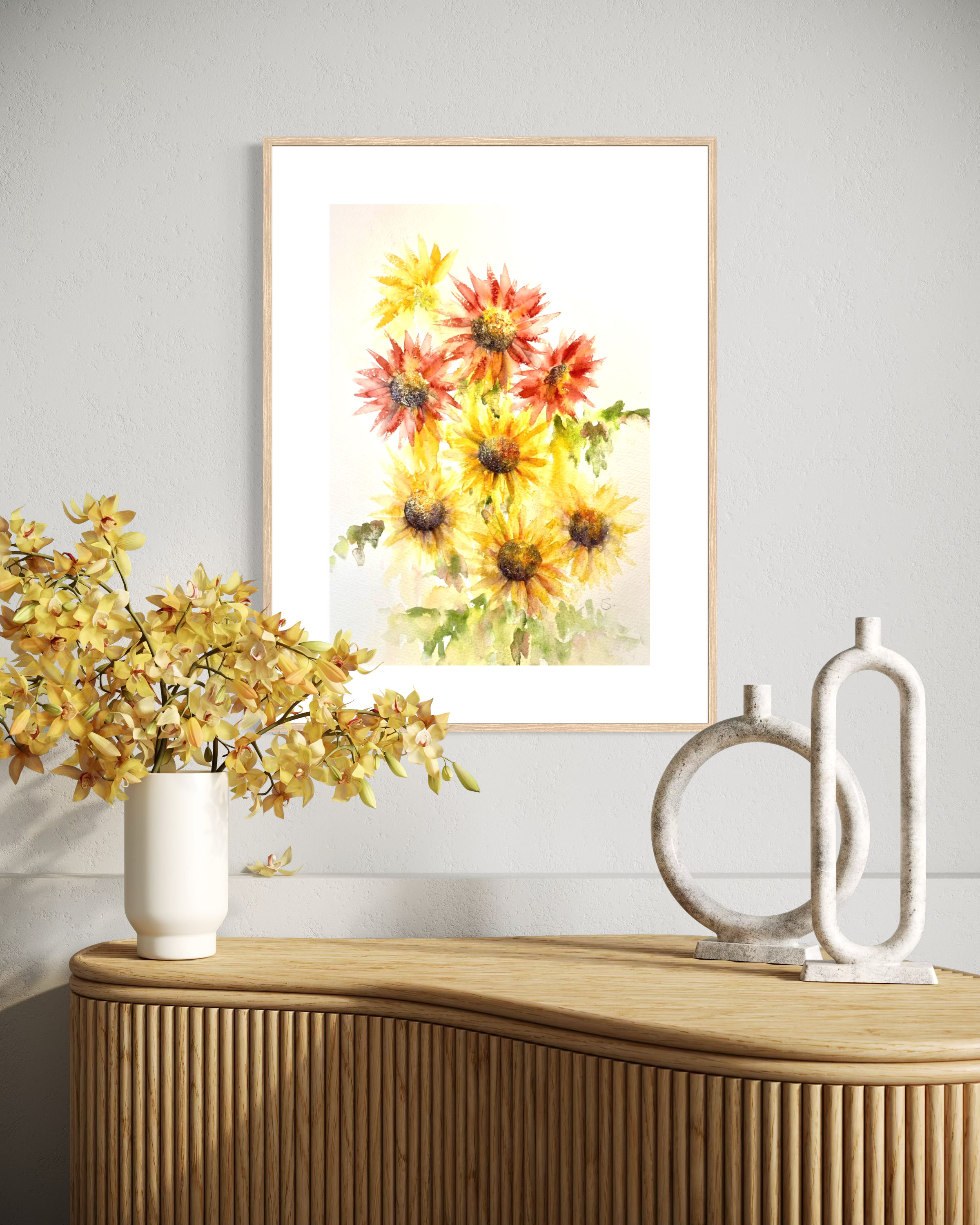 Summer Gathering — Original Watercolor Painting, 12 by 9 inches