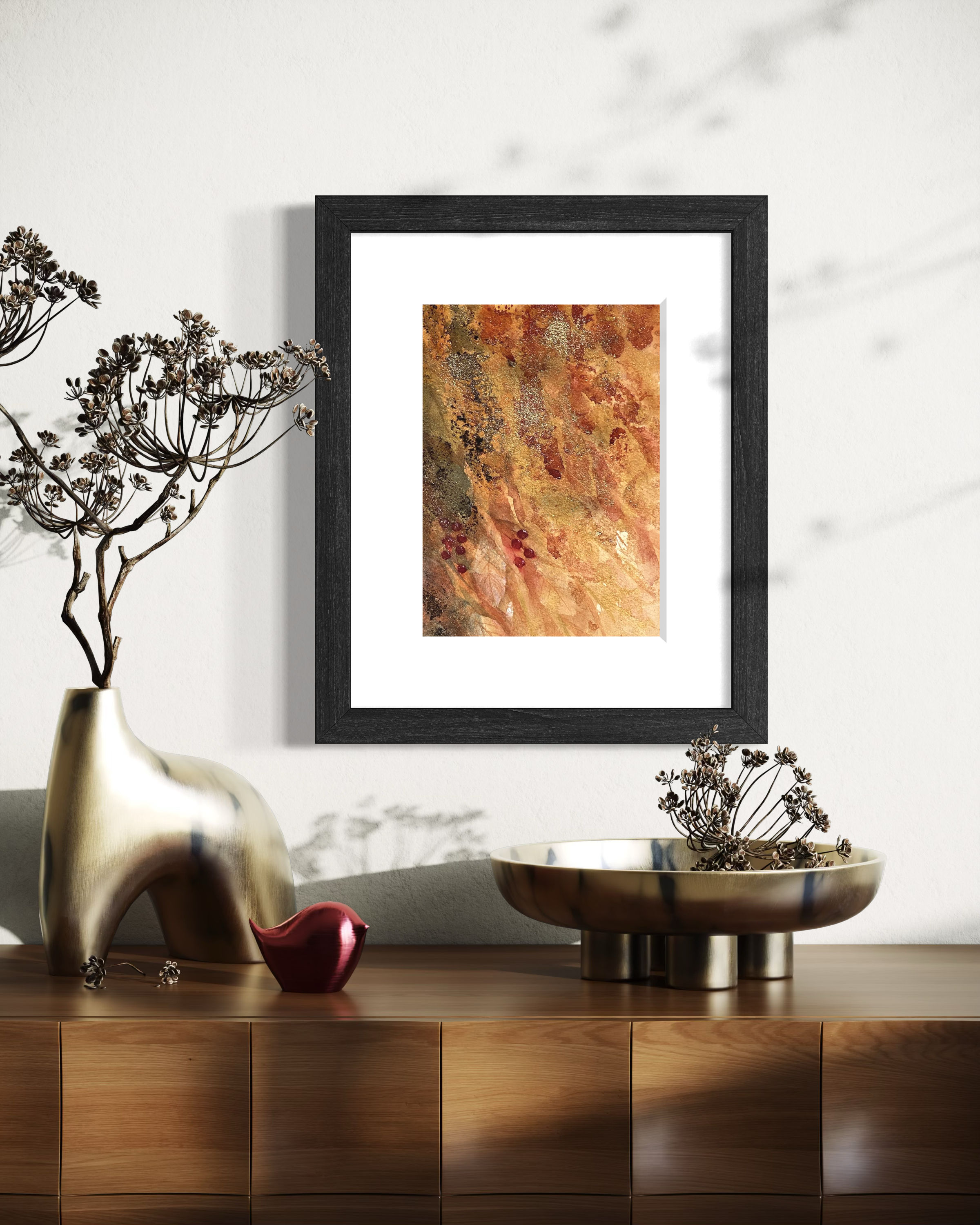 Berries — Original Watercolor Painting, 7 by 5 inches