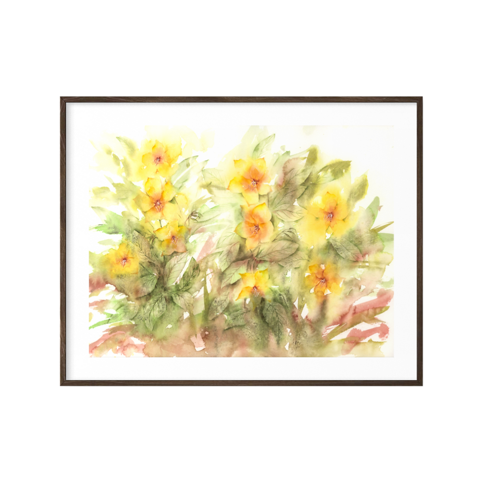 Thumbnail: Fringed Loosestrife — Original Watercolor Painting, 11.8 by 15.7 inches