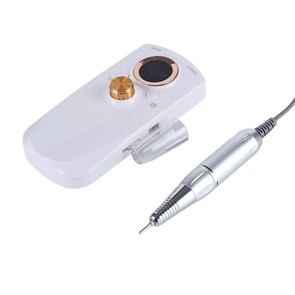 Thumbnail: Manicure Machine 35000 RPM Rechargeable Nail Drill Machine