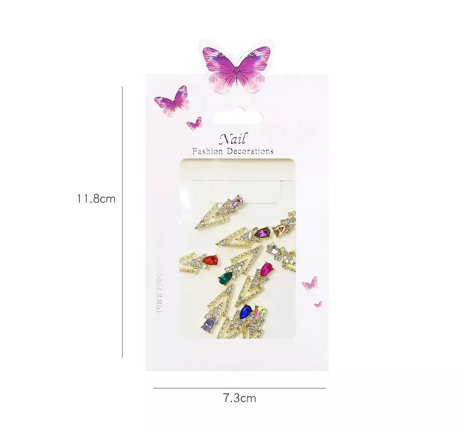 Thumbnail: CROWN ALLOY NAIL CHARMS 10 PCS MIX