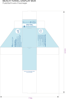Beach Towel Display Box Artwork