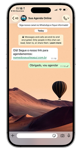 link sua agenda online